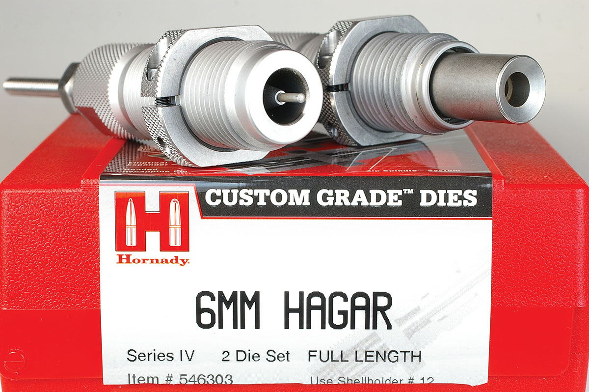 There has been enough interest in the 6mm HAGAR cartridge that Hornady made a run of loading dies and brass.